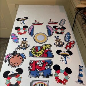 Nautical Mickey Mouse Magnet Set - Bright Multi Color